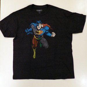 NEW DC COMICS JUSTICE LEAGUE BATMAN SUPERMAN FLASH GREEN LANTERN T-SHIRT (LARGE)